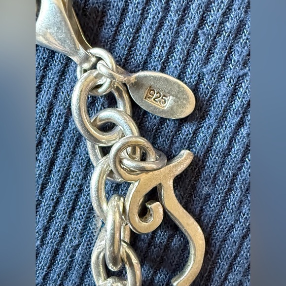 @BARSE Sterling Silver “T” Initial Bracelet – Chunky Chain | 7.5” - Picture 4 of 4